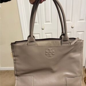 Tory Burch Beige Leather Tote